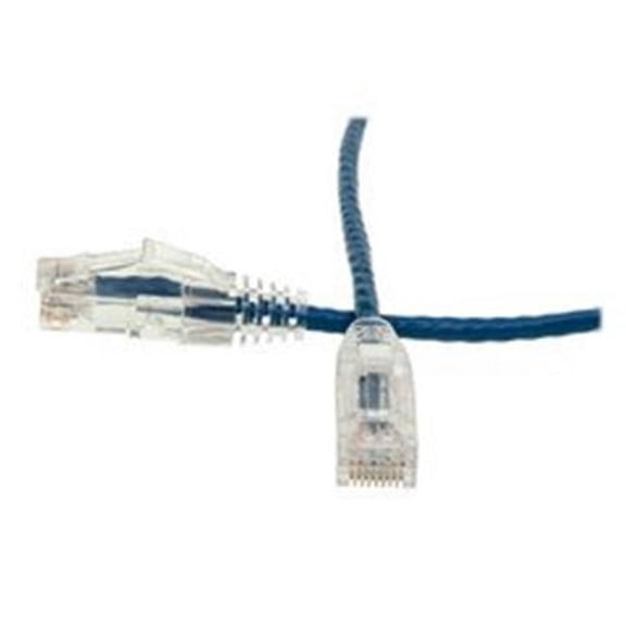 CableWholesale 10X8-86125 25 ft. Cat6 Slim Ethernet Patch Cable - Snagless & Molded Boot, Blue
