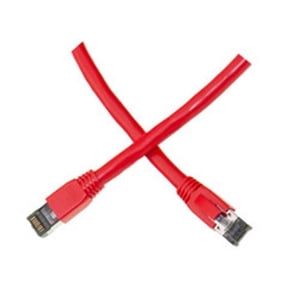 CableWholesale 13X8-57107 7 ft. Cat8 S-FTP Patch Cable - 40Gb, 2GHz Molded Boot, Red
