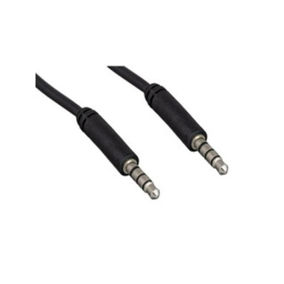 Cablewholesale 3.5mm Stereo + Mic Male, TRRS Cable - 6Ft