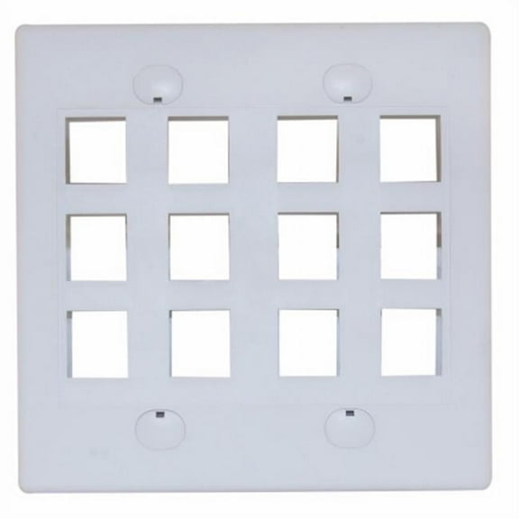 CableWholesale 301-12K-W Wall Plates