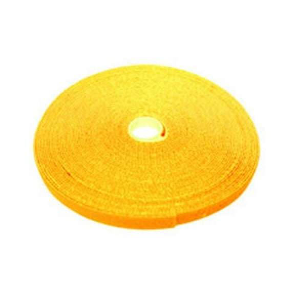 CableWholesale 30CT-08150 Hook and Loop Tape, 3/4 inch Wide, Yellow, 50ft Roll