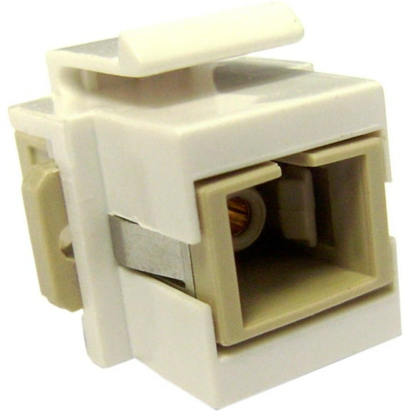 CableWholesale 30SC-SC400 Keystone  White  SC Fiber Optic Network Coupler