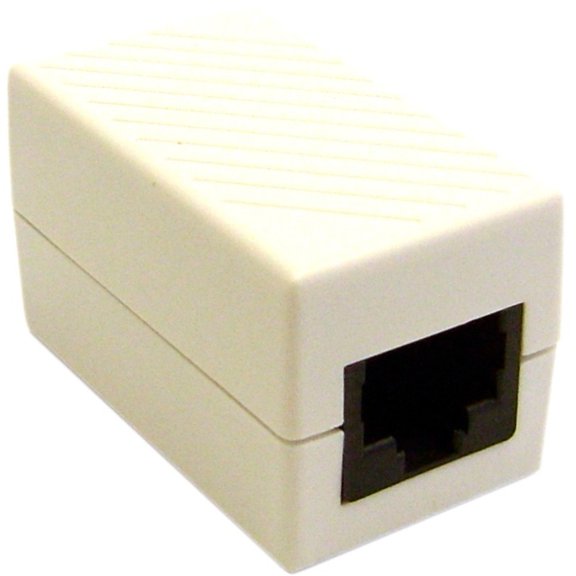 CableWholesale 30X8-02400WH Cat 6 Coupler  White  RJ45 Female  Unshielded