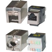 CableWholesale 310-520 Shielded Cat 5e Keystone Jack RJ45 Female to 110 Punch Down STP