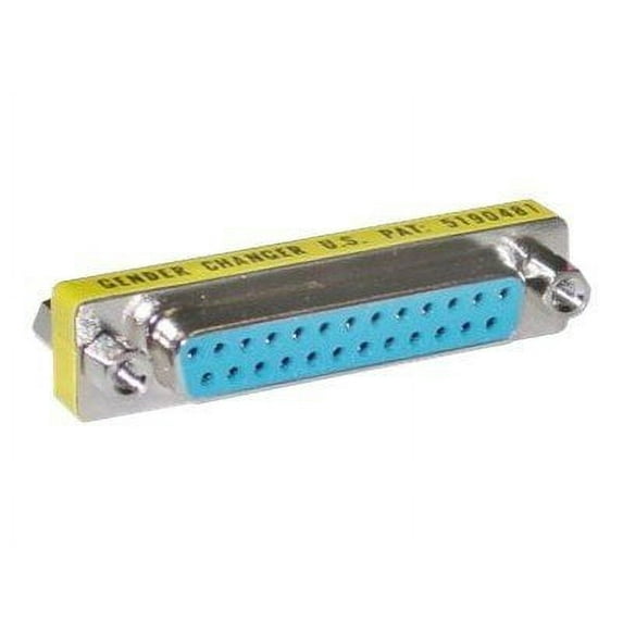 CableWholesale 31D3-22400 Serial Mini Gender Changer- Coupler- DB25 Female to DB25 Female