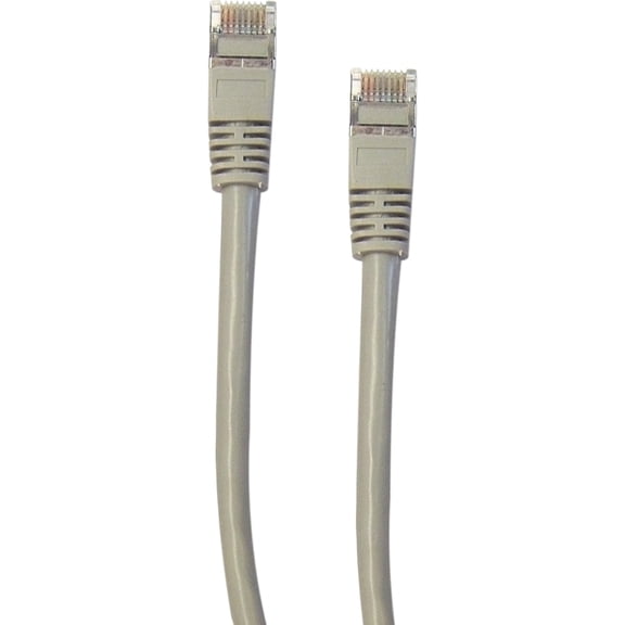 CableWholesale 5-Feet CAT5E, STP Shielded Cable with Molded Boot, 350MHz, Gray (10X6-52105)