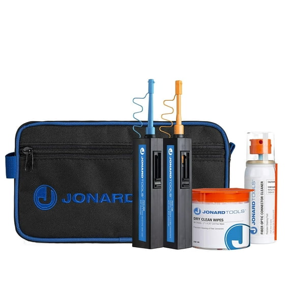 CableWholesale 90J1-00006 Jonard Tools Fiber Optic Connector Cleaning Kit - TK-182