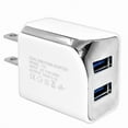 thumbnail image 1 of CableWholesale 90W1-30320WH 3.1A 2 Port USB A Wall Travel Charger with Charging Port, White, 1 of 1