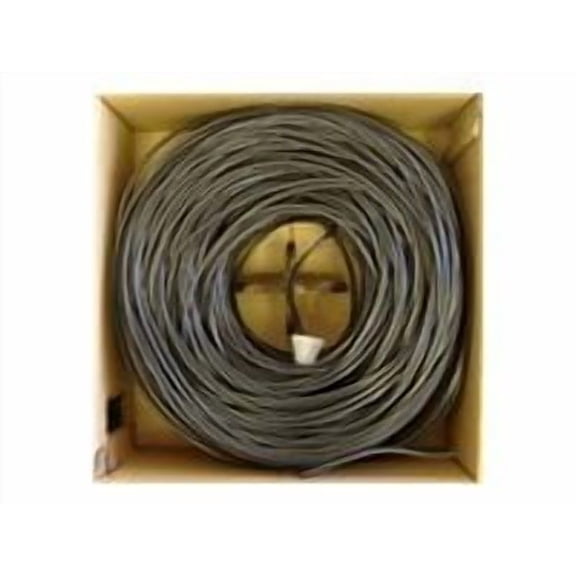 Bulk RG59/U Coaxial Cable, 20 AWG, Solid Core, Copper, 95% Braided, Pullbox, 1000 feet, Black, RG59/U CCTV Cable, CCTV Coax Cable, CableWholesale