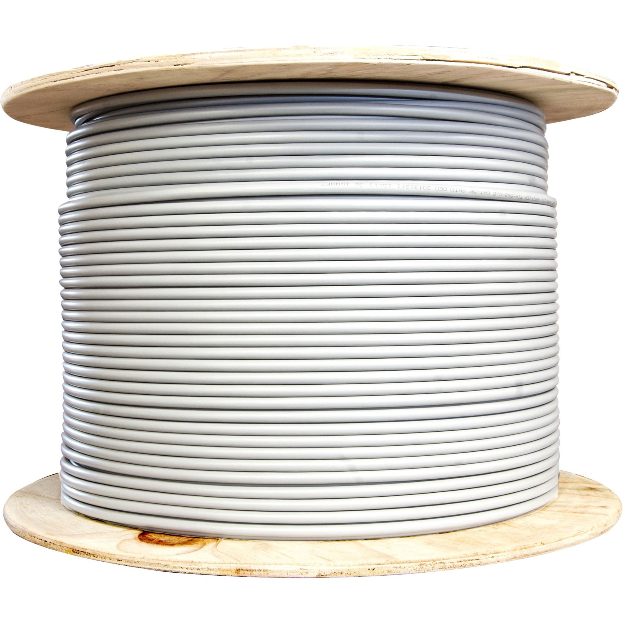 1000 Foot Bulk Shielded Cat6 Gray Ethernet Cable, Solid, Spool, (CMR ...
