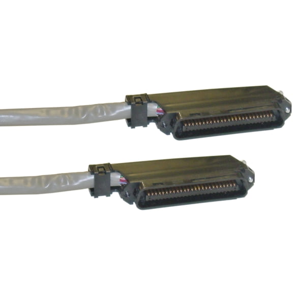 Cat3 Telco Trunk Cable, 90 degree Amphenol Centronics 50 (CN50) Connectors, 25 Twisted Pairs, 6 foot