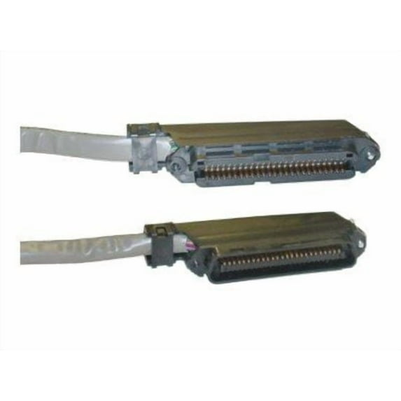 Cat 3 Telco Trunk Cable, Centronics 50 (CN50) Female, 25 Twisted Pairs, 90 Degree Orientation, 10 foot