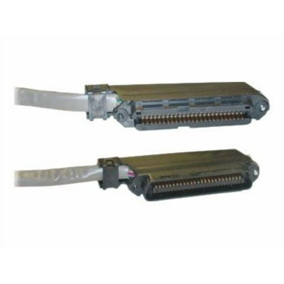 Cat 3 Telco Trunk Cable, Centronics 50 (CN50) Male to Centronics 50 (CN50) Female, 25 Twisted Pairs, 90 degree orientation, 15 foot