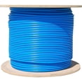 thumbnail image 1 of 1000 Foot Bulk Blue Cat6a Ethernet Patch Cable, 500 MHz, 23 AWG, UTP(Unshielded Twisted Pair) Solid Copper, (CMR) Riser Rated, Internet Patch Cable, 1000 Foot Spool, CableWholesale, 1 of 4
