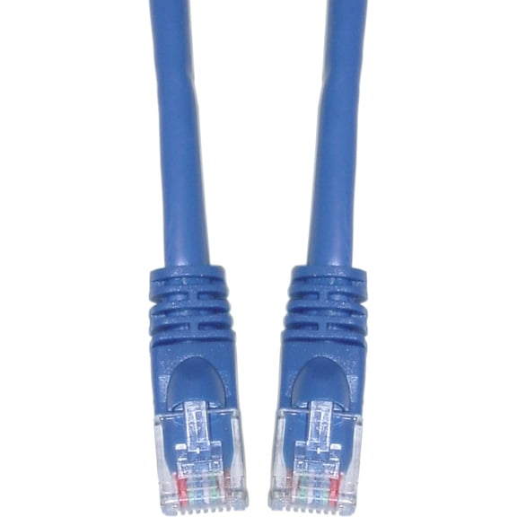 Cat5e Ethernet Cable, 24AWG, RJ45 Gold Plate Connector, ETL, 4 Pair Stranded Copper, Snagless Mold Boot Unshielded Twisted Pair (UTP) Internet Network Patch Cable, 150 Foot, Blue, CableWholesale