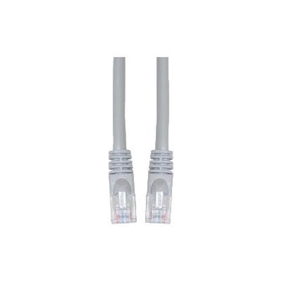CableWholesale 10X6-33125 Cat5e Gray Ethernet Crossover Cable, Snagless/Molded Boot, 25 foot