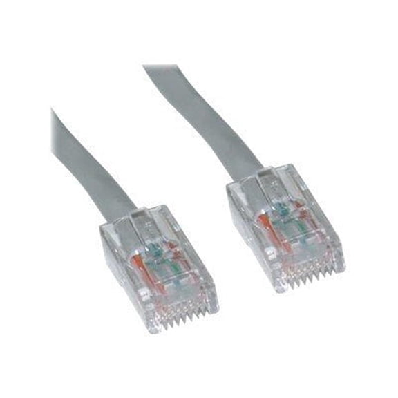 CableWholesale Cat5e Ethernet Cable, 24AWG Network Cable with RJ45 Gold Plated Connector, 4 Pair Stranded Copper, Bootless Unshielded Twisted Pair (UTP) Internet Patch Cable, 14 Foot, Gray