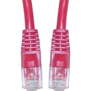 CableWholesale Cat5e Ethernet Cable, 24AWG, RJ45 Gold Plate Connector, ETL, 4 Pair Stranded Copper, Snagless Boot Unshielded Twisted Pair UTP Internet Network Patch Cable, 35 Foot, Red
