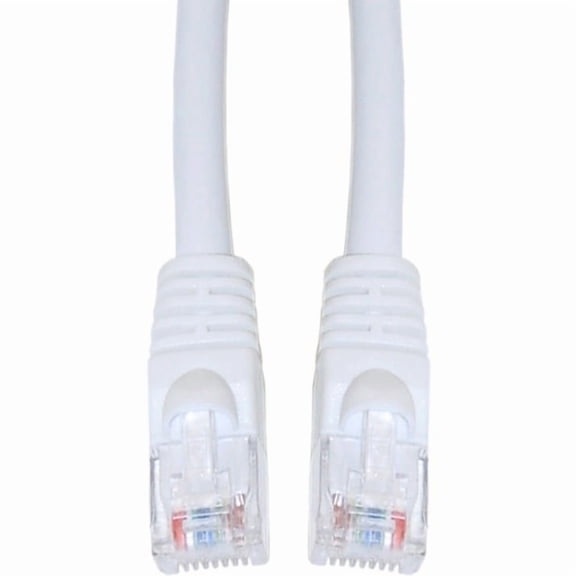 Cat5e Ethernet Cable, 24AWG, RJ45 Gold Plate Connector, ETL, 4 Pair Stranded Copper, Snagless Mold Boot Unshielded Twisted Pair (UTP) Internet Network Patch Cable, 200 Foot, White, CableWholesale