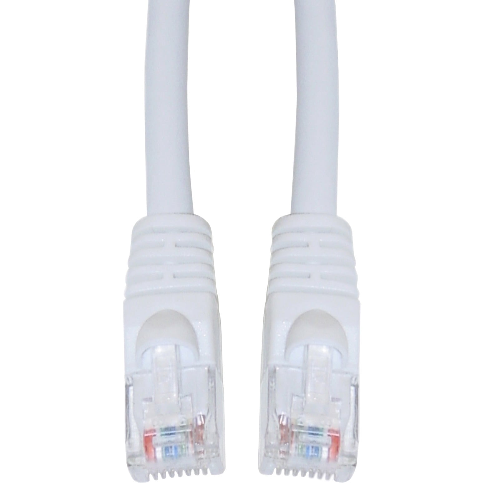 Cat5e Ethernet Cable, 24AWG, RJ45 Gold Plate Connector, ETL, 4 Pair Stranded Copper, Snagless Mold Boot Unshielded Twisted Pair (UTP) Internet Network Patch Cable, 50 Foot, White, CableWholesale