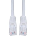 thumbnail image 1 of Cat5e Ethernet Cable, 24AWG, RJ45 Gold Plate Connector, ETL, 4 Pair Stranded Copper, Snagless Mold Boot Unshielded Twisted Pair (UTP) Internet Network Patch Cable, 7 Foot, White, CableWholesale, 1 of 7