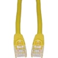 thumbnail image 1 of Cat5e Ethernet Cable, 24AWG, RJ45 Gold Plate Connector, ETL, 4 Pair Stranded Copper, Snagless Mold Boot Unshielded Twisted Pair (UTP) Internet Network Patch Cable, 2 Foot, Yellow, CableWholesale, 1 of 7