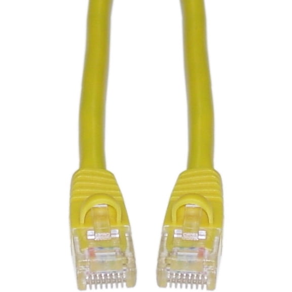 CableWholesale Cat5e Ethernet Cable, 24AWG, RJ45 Gold Plate Connector, ETL, 4 Pair Stranded Copper, Snagless Boot Unshielded Twisted Pair (UTP) Internet Network Patch Cable, 75 Foot, Yellow