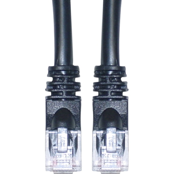 CableWholesale Cat6 Ethernet Cable, 24AWG, RJ45 Gold Plate Connector, 4 Pair Stranded Copper, Snagless Boot Unshielded Twisted Pair (UTP) Internet Network Patch Cable, 14 Foot, Black