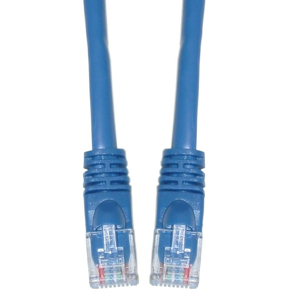 Cat6 Ethernet Cable, 24AWG, RJ45 Gold Plate Connector, ETL, 4 Pair Stranded Copper, Snagless Mold Boot Unshielded Twisted Pair (UTP) Internet Network Patch Cable, 14 Foot, Blue, CableWholesale