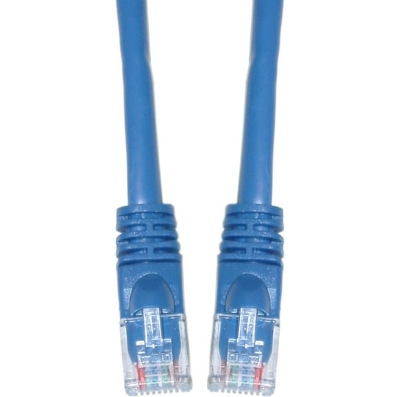 Cat6 Ethernet Cable, 24AWG, RJ45 Gold Plate Connector, ETL, 4 Pair Stranded Copper, Snagless Mold Boot Unshielded Twisted Pair (UTP) Internet Network Patch Cable, 35 Foot, Blue, CableWholesale