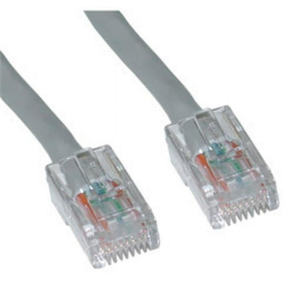 CableWholesale Cat6 Ethernet Patch Cable Bootless - Gray - 14 foot