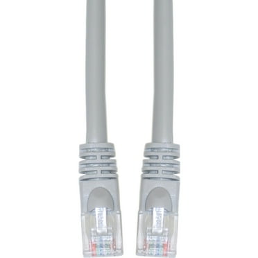 CableWholesale Cat6 Gray Ethernet Crossover Cable, Snagless/Molded Boot, 7 Foot