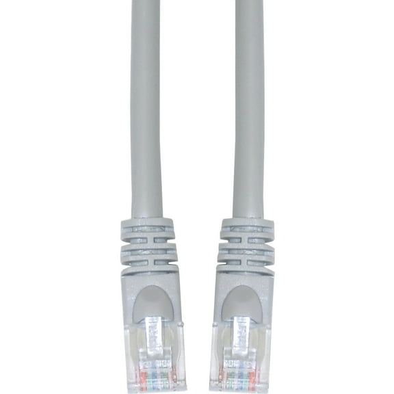 Cat6 Ethernet Cable, 24AWG, RJ45 Gold Plate Connector, ETL, 4 Pair Stranded Copper, Snagless Mold Boot Unshielded Twisted Pair (UTP) Internet Network Patch Cable, 14 Foot, Gray, CableWholesale