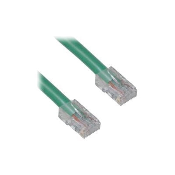 CableWholesale 10X8-15125 Cat6 Green Ethernet Patch Cable, Bootless, 25 foot