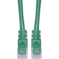 thumbnail image 1 of CableWholesale Cat6 Ethernet Cable, 24AWG, RJ45 Gold Plate Connector, 4 Pair Stranded Copper, Snagless Boot Unshielded Twisted Pair (UTP) Internet Network Patch Cable, 2 Foot, Green, 1 of 6
