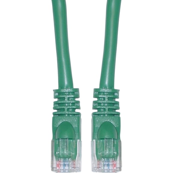 Cat6 Ethernet Cable, 24AWG, RJ45 Gold Plate Connector, ETL, 4 Pair Stranded Copper, Snagless Mold Boot Unshielded Twisted Pair (UTP) Internet Network Patch Cable, 7 Foot, Green, CableWholesale