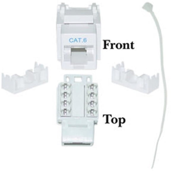 CableWholesale Cat6 Keystone Jack - White