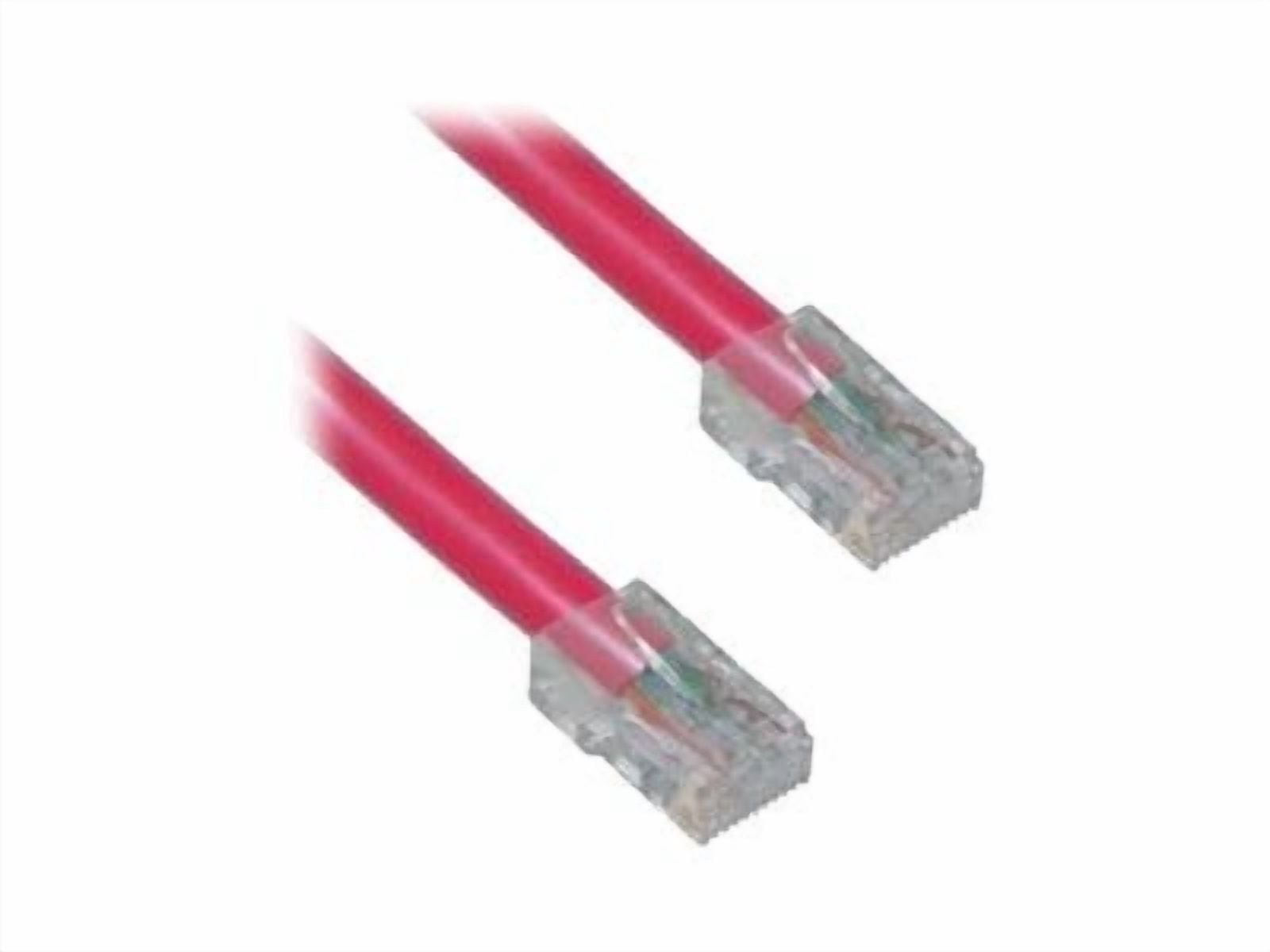 CableWholesale 10X8-17150 Cat6 Red Ethernet Patch Cable, Bootless, 50 foot