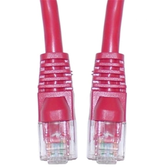 CableWholesale Cat6 Ethernet Cable, 24AWG, RJ45 Gold Plate Connector, 4 Pair Stranded Copper, Snagless Boot Unshielded Twisted Pair (UTP) Internet Network Patch Cable, 20 Foot, Red