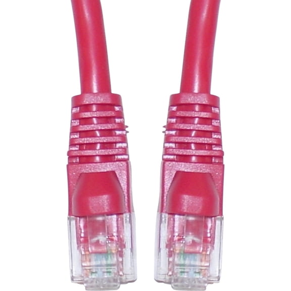 CableWholesale Cat6 Ethernet Cable, 24AWG, RJ45 Gold Plate Connector, 4 Pair Stranded Copper, Snagless Boot Unshielded Twisted Pair (UTP) Internet Network Patch Cable, 3 Foot, Red