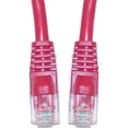 thumbnail image 1 of Cat6 Ethernet Cable, 24AWG, RJ45 Gold Plate Connector, ETL, 4 Pair Stranded Copper, Snagless Mold Boot Unshielded Twisted Pair (UTP) Internet Network Patch Cable, 75 Foot, Red, CableWholesale, 1 of 7