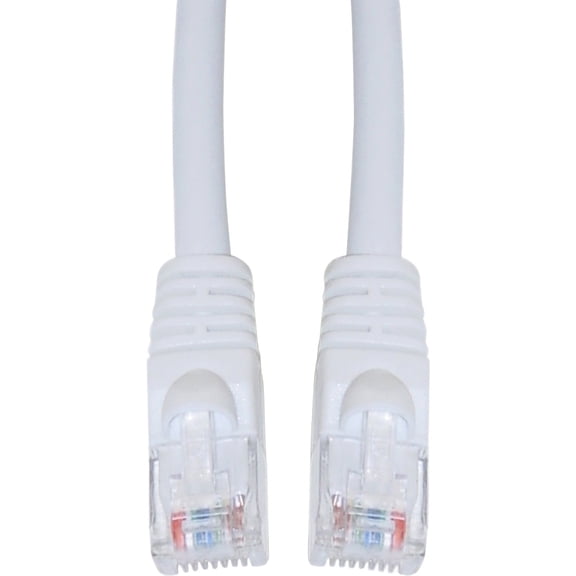CableWholesale Cat6 Ethernet Cable, 24AWG, RJ45 Gold Plate Connector, 4 Pair Stranded Copper, Snagless Boot Unshielded Twisted Pair (UTP) Internet Network Patch Cable, 75 Foot, White