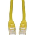 thumbnail image 1 of Cat6 Ethernet Cable, 24AWG, RJ45 Gold Plate Connector, ETL, 4 Pair Stranded Copper, Snagless Mold Boot Unshielded Twisted Pair (UTP) Internet Network Patch Cable, 14 Foot, Yellow, CableWholesale, 1 of 6