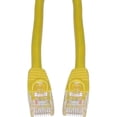 thumbnail image 1 of CableWholesale Cat6 Ethernet Cable, 24AWG, RJ45 Gold Plate Connector, 4 Pair Stranded Copper, Snagless Boot Unshielded Twisted Pair (UTP) Internet Network Patch Cable, 5 Foot, Yellow, 1 of 6