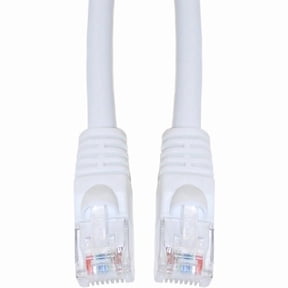 CableWholesale 25 Foot White Cat6a Ethernet Patch Cable, Snagless/Boot with RJ45 Connector, 500 MHz, 24 AWG, UTP(Unshielded Twisted Pair) Stranded Copper, Internet Patch Cable