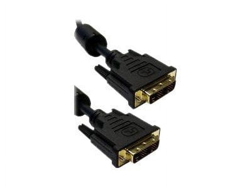 16.5 Feet DVI-D Single Link Cable with Ferrite, Black, DVI-D Male to ...