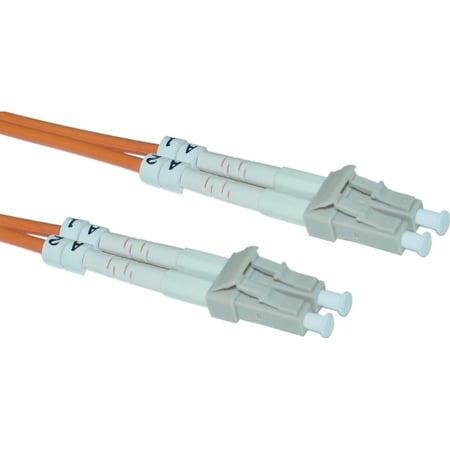 CableWholesale Fiber Optic Cable, LC / LC, Multimode, Duplex, 50/125, 5 meter (16.5 foot)