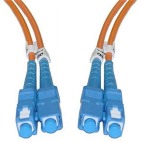 CableWholesale  Fiber Optic Cable SC SC Multimode Duplex 62.5-125 3 meter (10 foot) - Orange - 3 meters