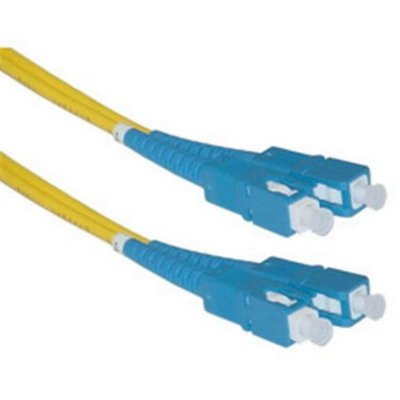 CableWholesale  Fiber Optic Cable SC SC Singlemode Duplex 9-125 3 meter (10 foot) - Yellow - 3 meters