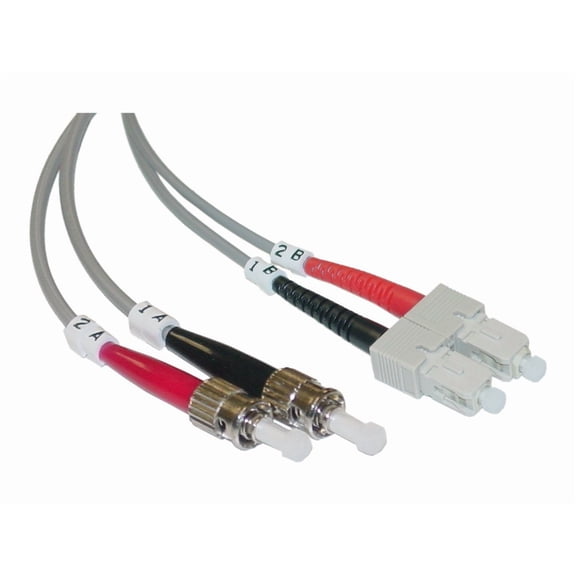 Fiber Optic Cable, SC / ST, Multimode, Duplex, 50/125, 2 meter (6.6 foot)